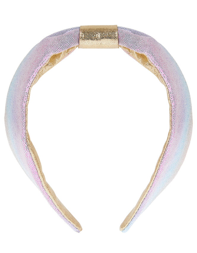 Reversible Shimmer Knot Headband, , large