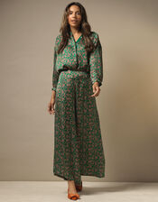 One Hundred Stars Print Darcy Shirt, Green (GREEN), large