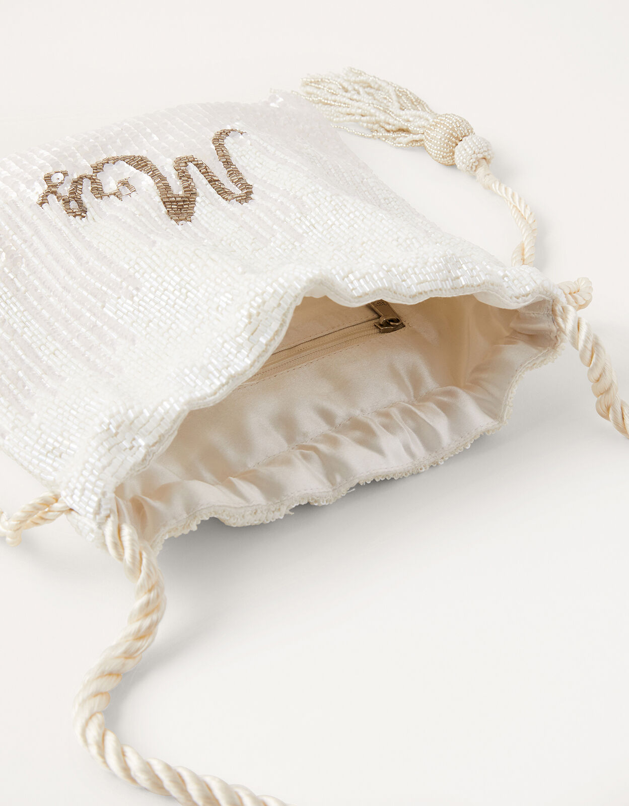 Drawstring bridal bag top
