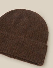 Katie Beanie Hat, Brown (COGNAC), large