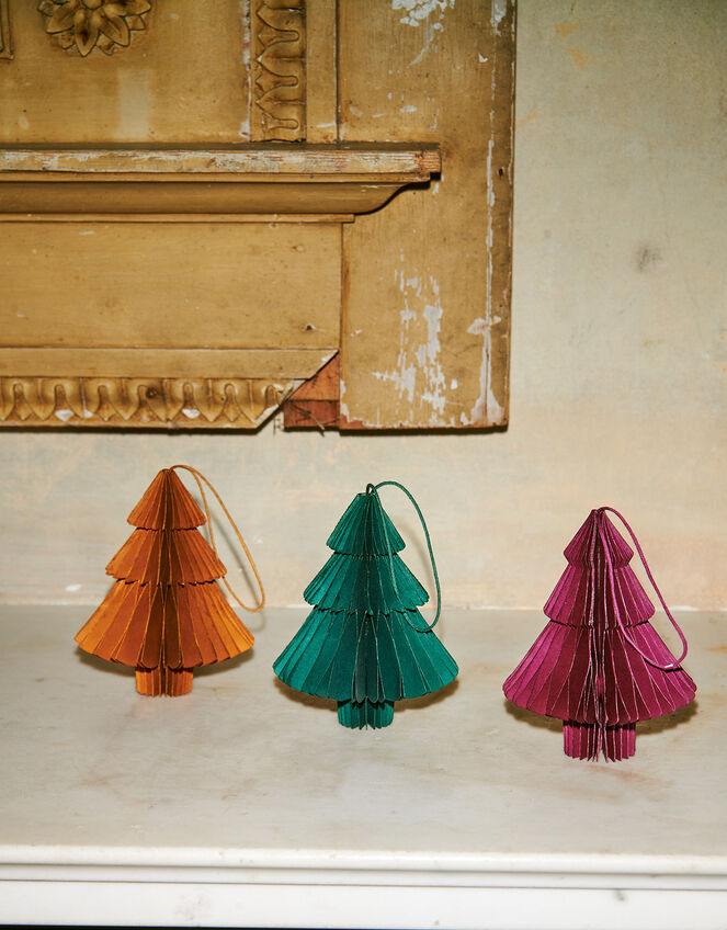 Christmas Tree Paper Decorations 6 Pack, , large