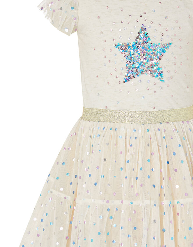 Foil Star Disco Dress, Pink (PINK), large