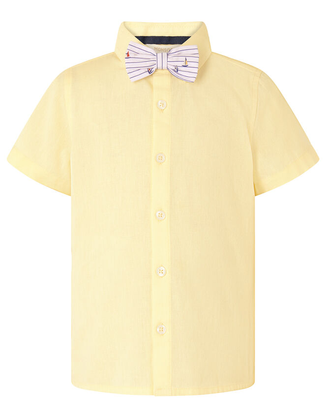 Louis Shirt, Shorts and Bow Tie Set, Yellow (LEMON), large