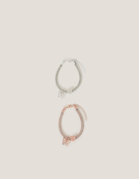 2-Pack Butterfly Encased Bracelets, , large