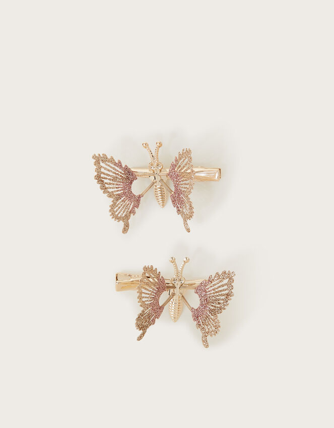 2-Pack Spring Glitter Butterfly Clips, , large