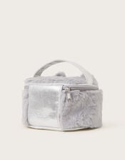 Faux Fur Cat Make Up Bag, , large