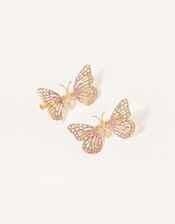 Ombre Glitter Butterfly Clips, , large