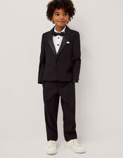 4-Piece Luca Tuxedo with Bow Tie, Black (BLACK), large