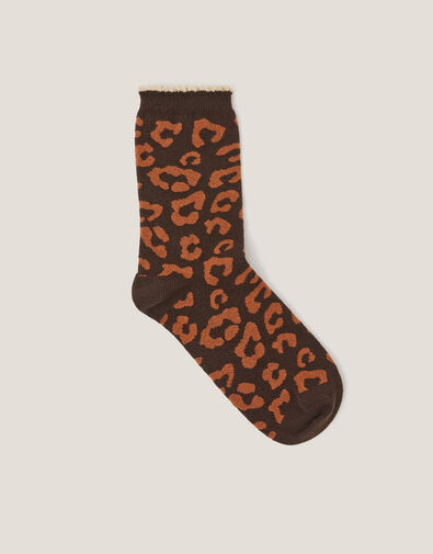 Leopard Print Socks, , large