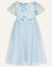 Lucia Embroidered Dress, Blue (BLUE), large