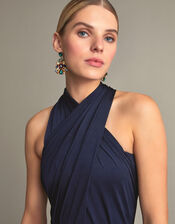 Thea Multiway Bridesmaid Dress, Blue (NAVY), large