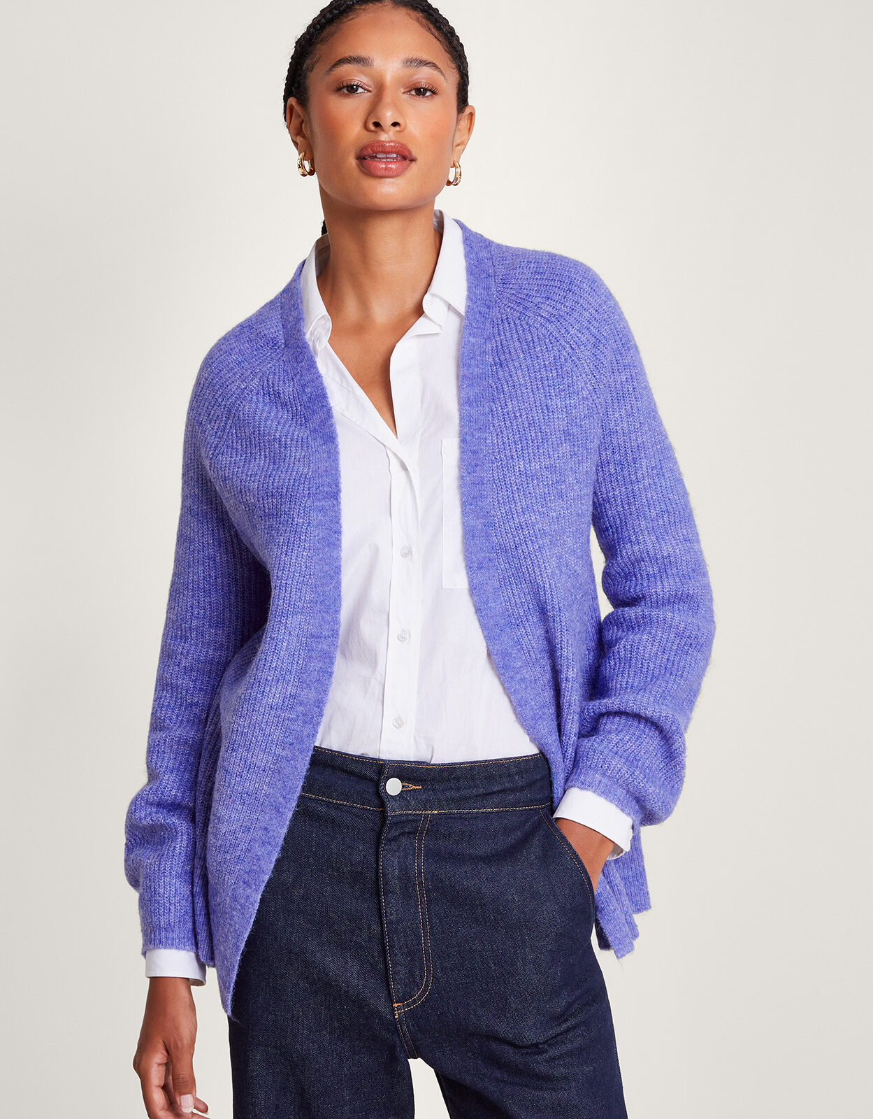 Polyester cardigan sale