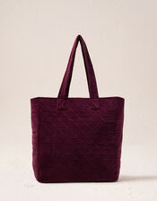 Elizabeth Scarlett Honeybee Velvet Tote Bag, , large