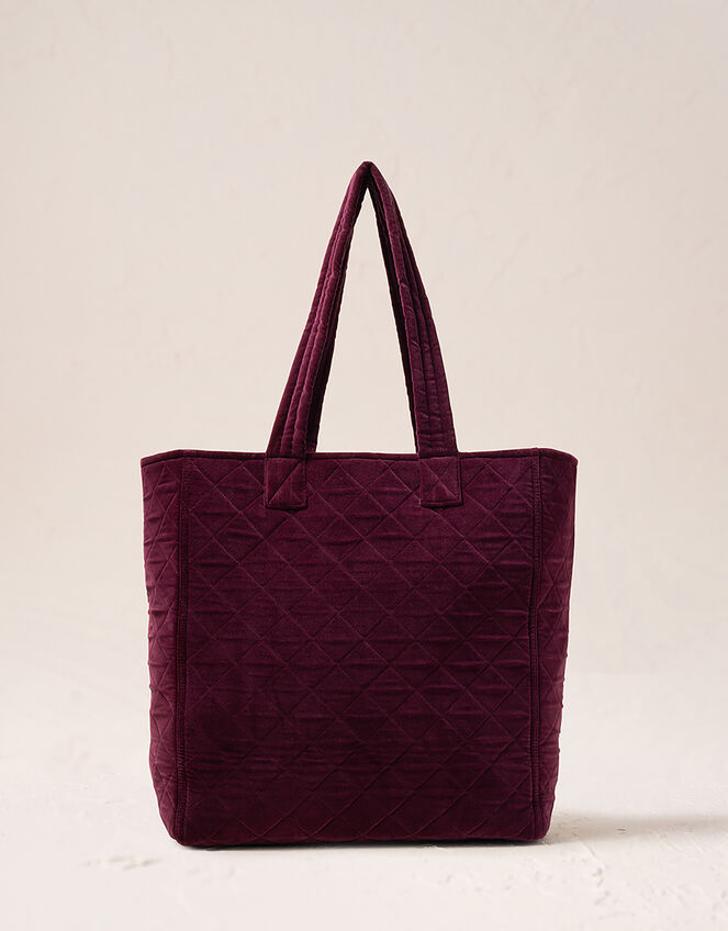Elizabeth Scarlett Honeybee Velvet Tote Bag, , large