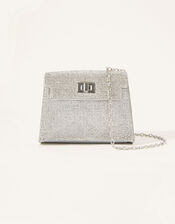 Dazzle Diamante Clasp Bag, , large