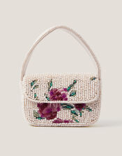 Mini Flower Beaded Bag, , large