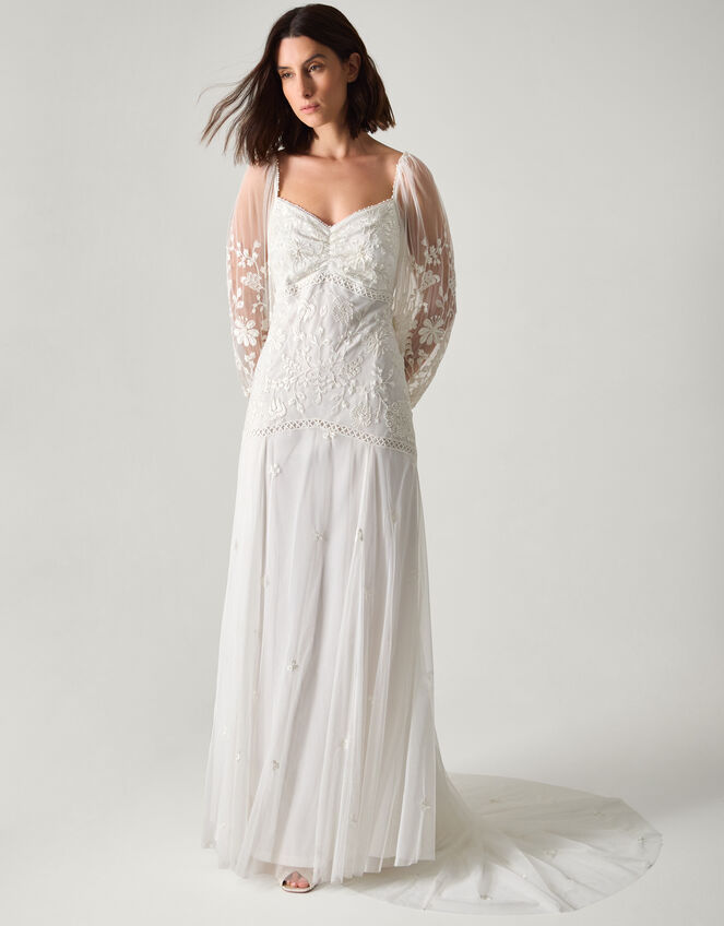 Josette Embellished Maxi Wedding Dress Ivory Wedding Dresses