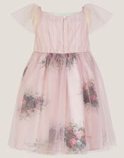 Baby Charlotte Floral Tulle Dress, Pink (PINK), large