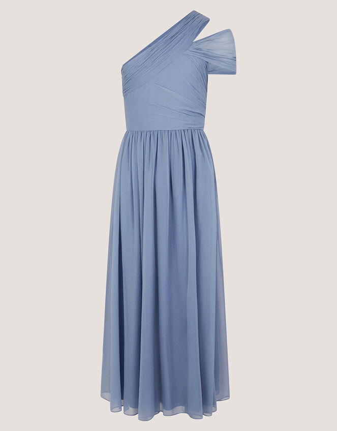 Arianna One Shoulder Tulle Prom Dress, Blue (PALE BLUE), large