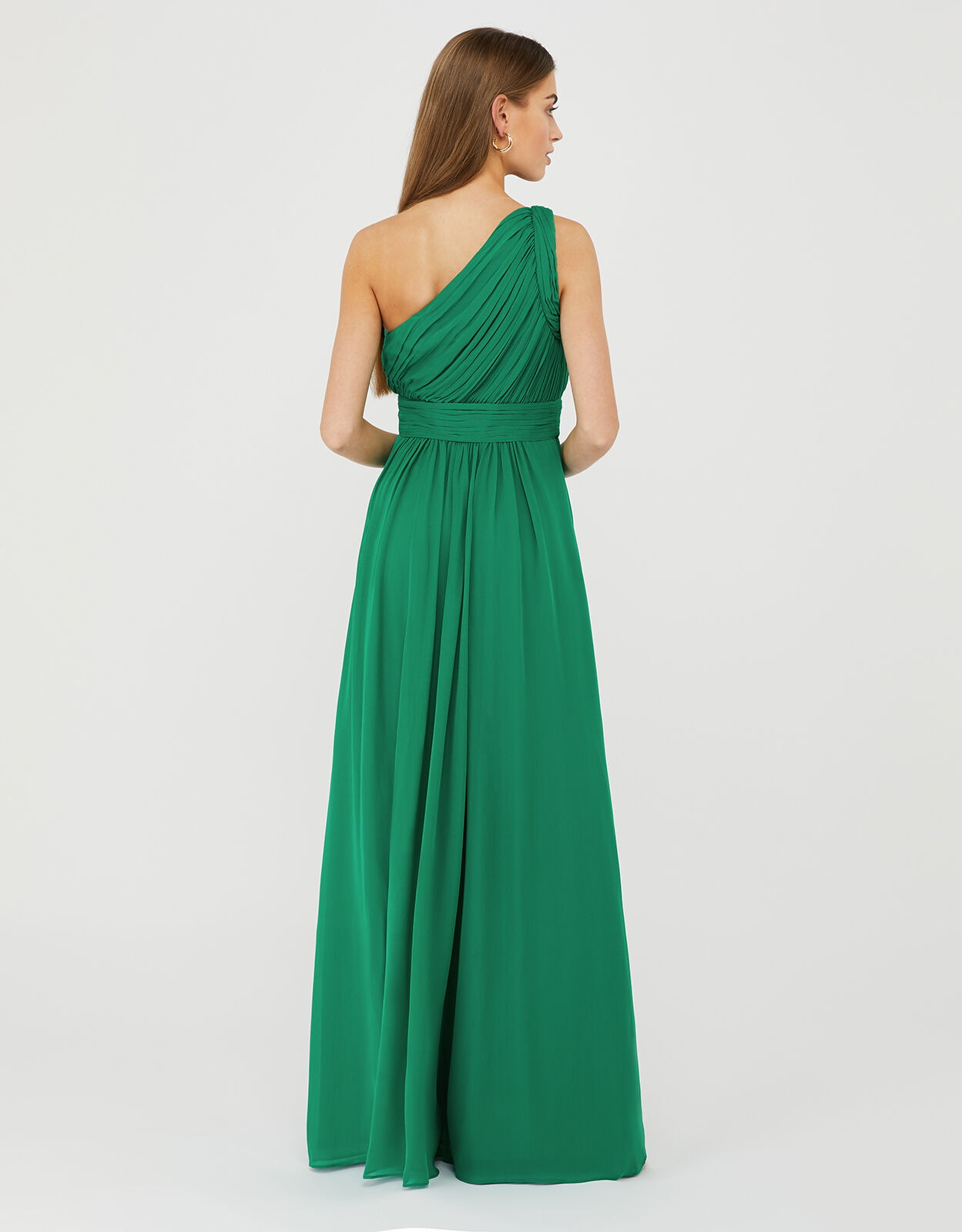 Dani One Shoulder Maxi Dress Green