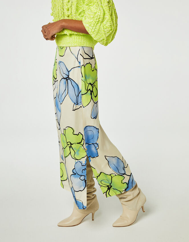 Fabienne Chapot Floral Print Maxi Skirt, Ivory (IVORY), large