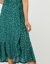 Fagen Ditsy Print Midi Dress, Green (GREEN), large