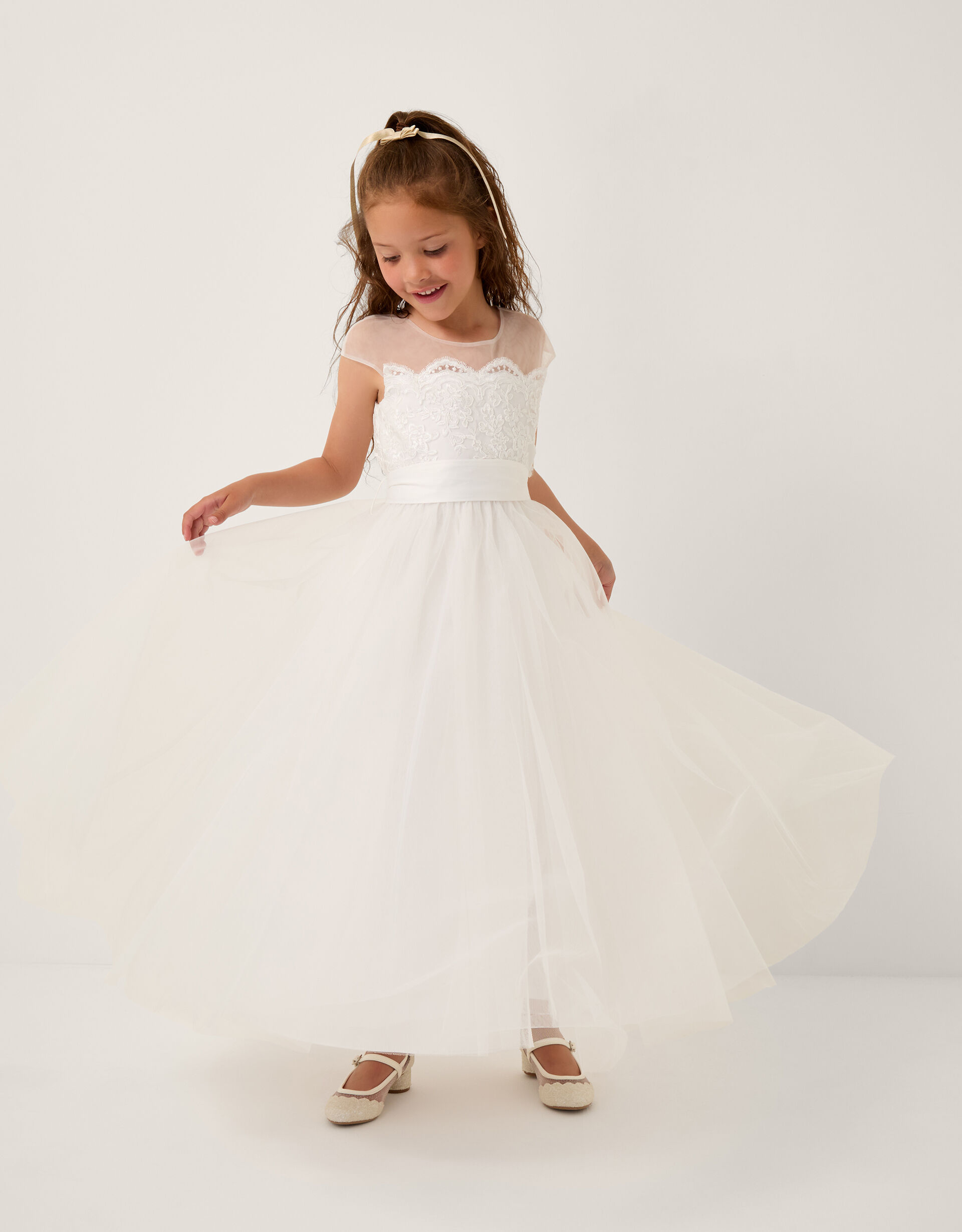 Cynthia Lace Maxi Dress Ivory