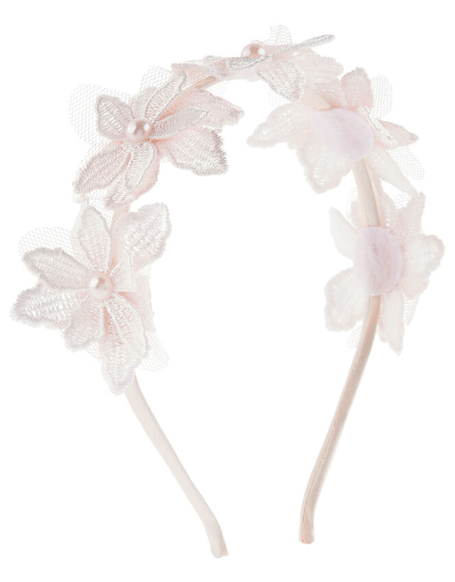Lucy Lacey Flower Headband, , large