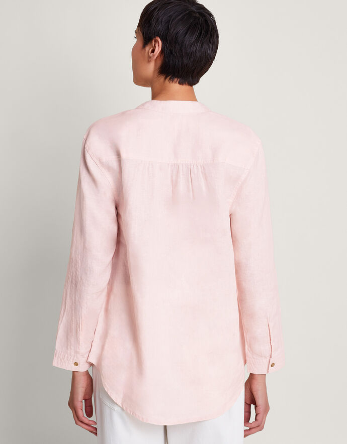 Linen Shirt For Women Pink