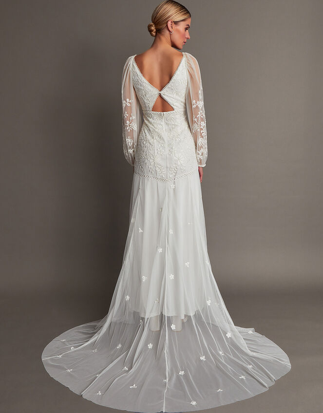 Josette Embellished Bridal Maxi Dress, Ivory (IVORY), large