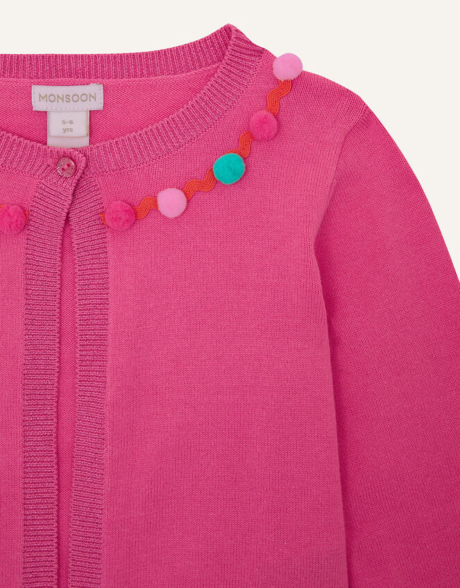 Pom-Pom Bolero, Pink (BRIGHT PINK), large