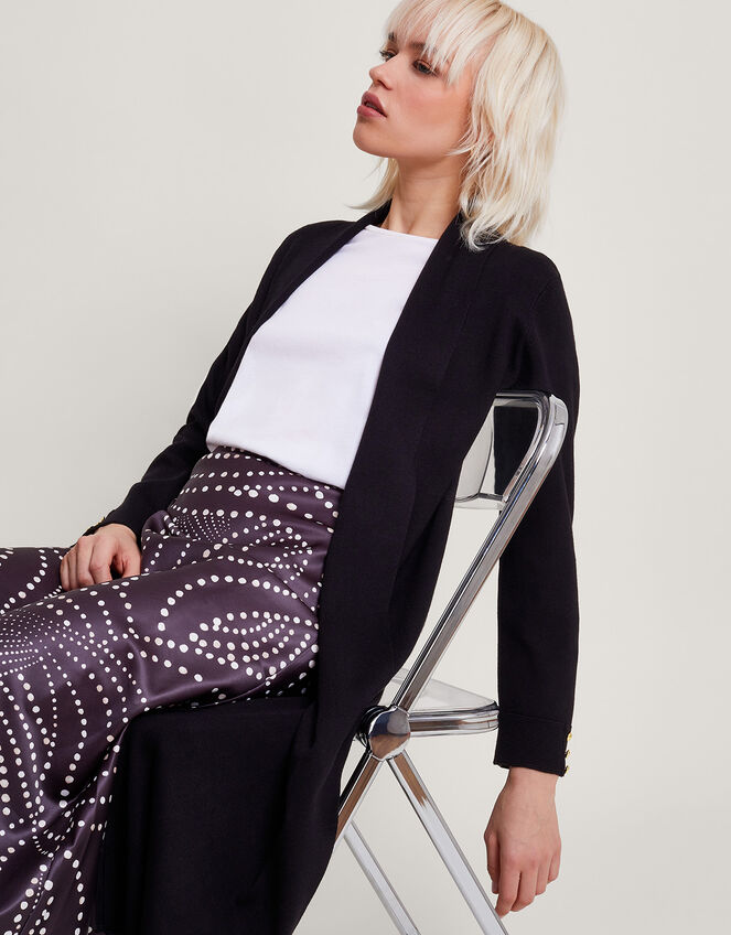 Shan Shawl Neck Coatigan Black | Knitwear | Monsoon UK.