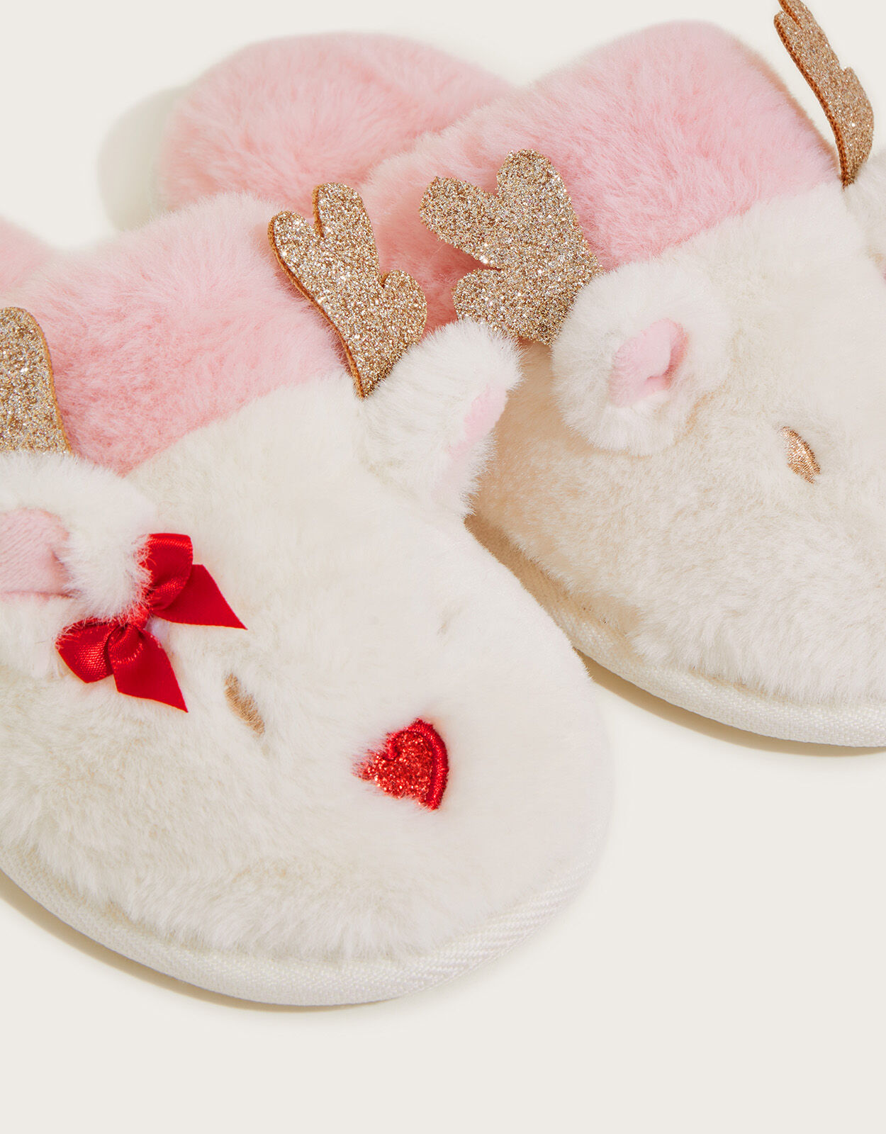 Christmas Reindeer Slippers Multi