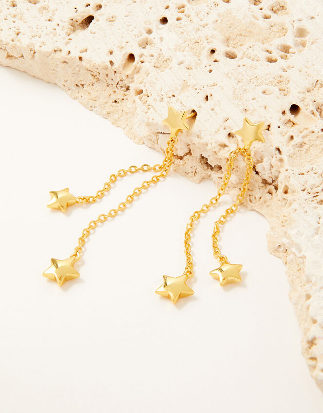 Star Drop Tassel Earrings , , large