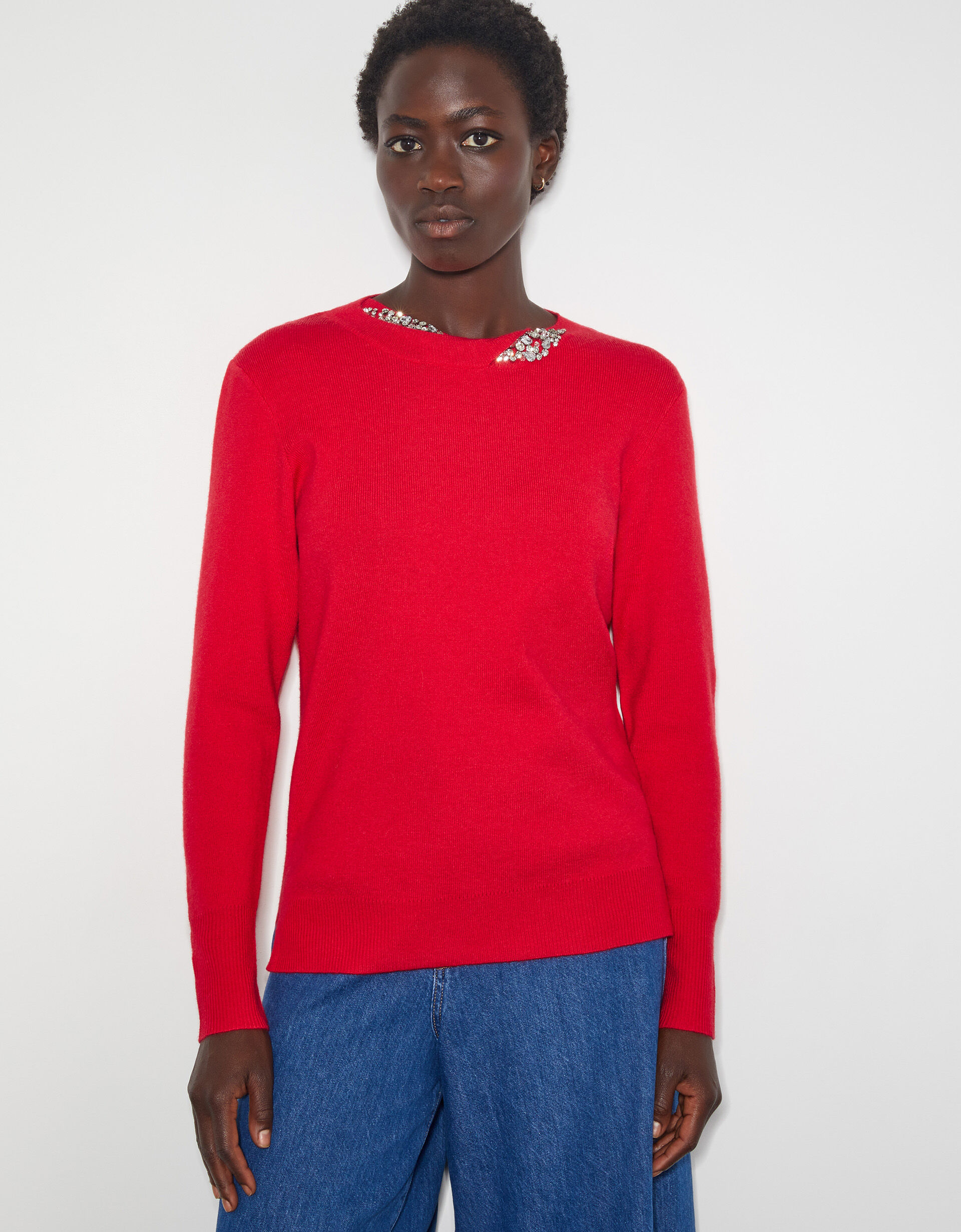 Monsoon red jumper clearance