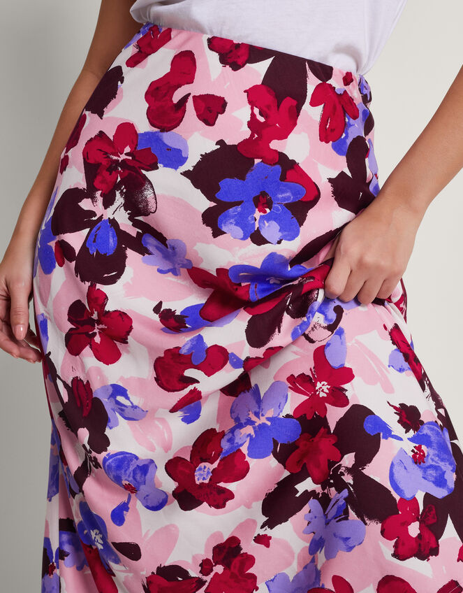 Vittoria Floral Print Skirt, Pink (PINK), large