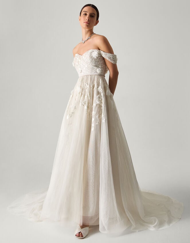 Luciane Off-Shoulder Wedding Dress Ivory Wedding Dresses