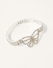 Diamante Stretch Butterfly Bracelet, , large