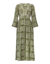 East Ashley Batik Maxi Dress, Green (GREEN), large