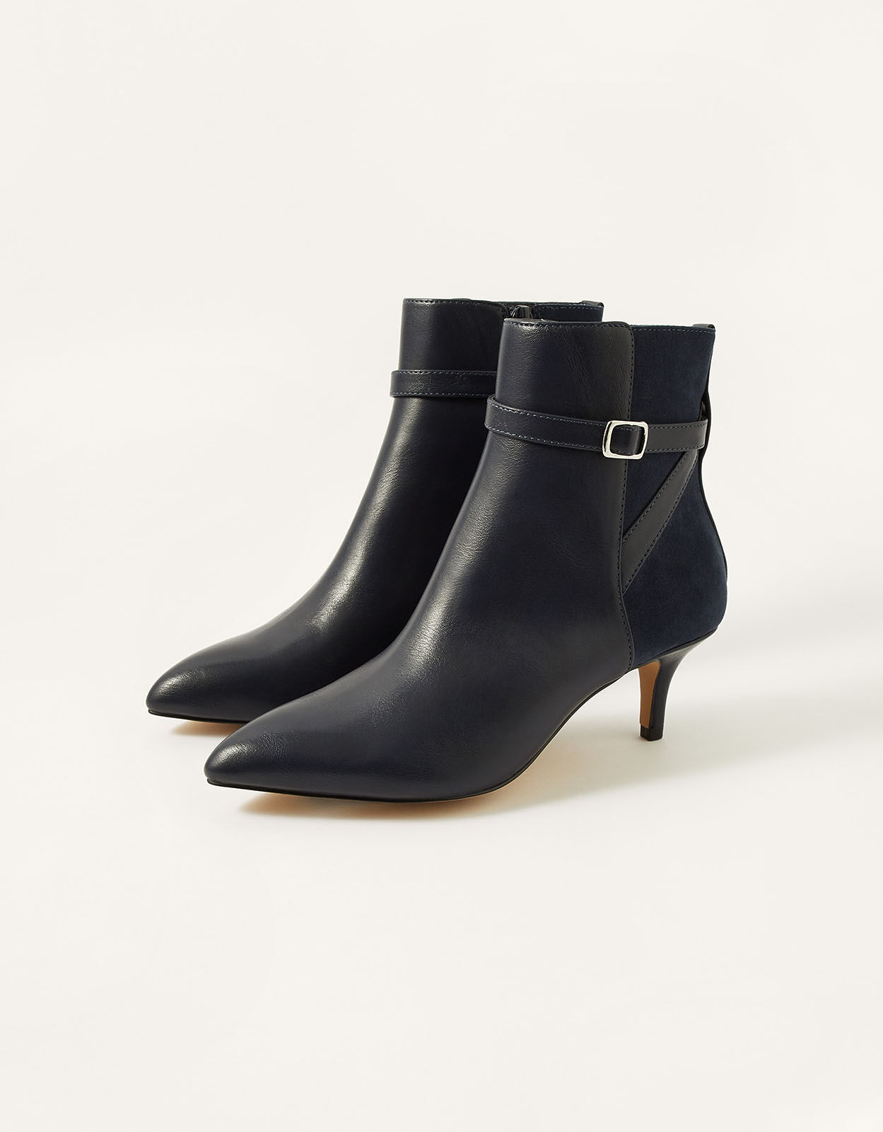 over the ankle black boots