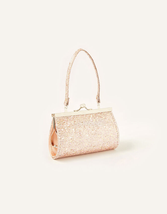 Scallop Glitter Bow Bag , , large