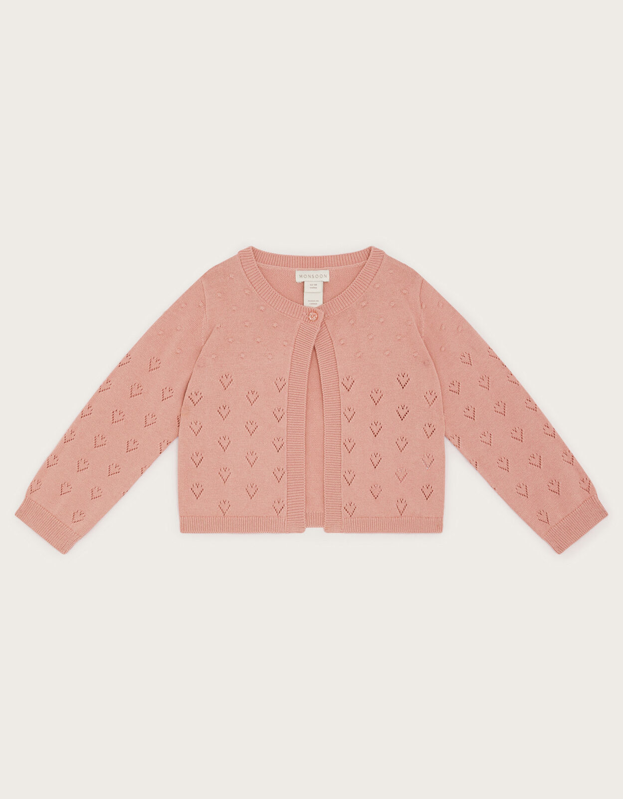 Girls bright pink cardigan best sale