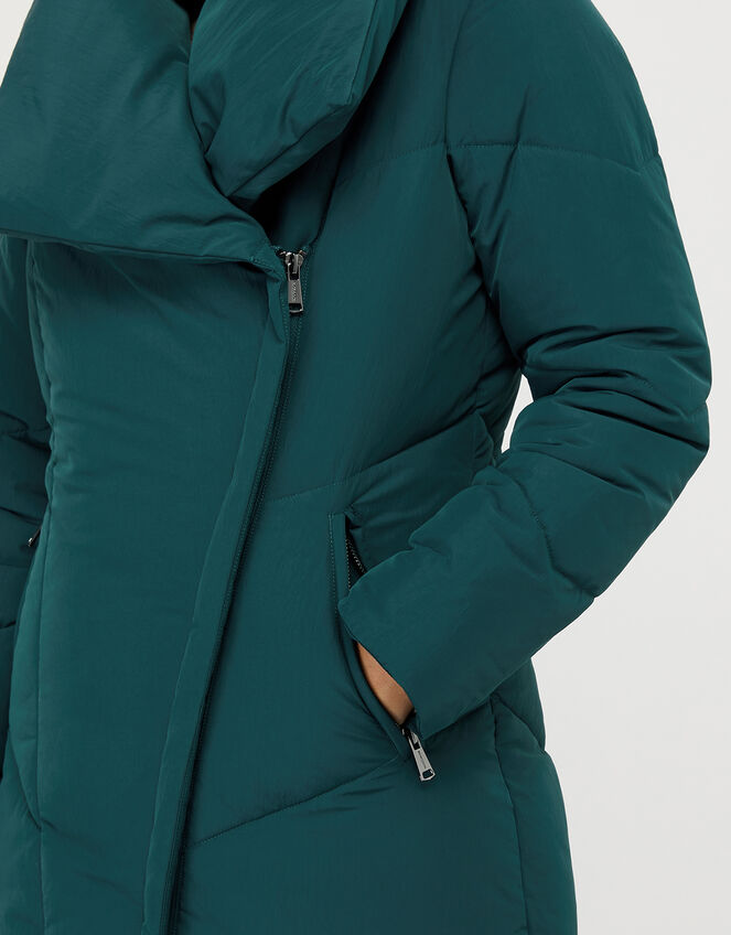 Dhalia Long Duvet Coat, Teal (TEAL), large
