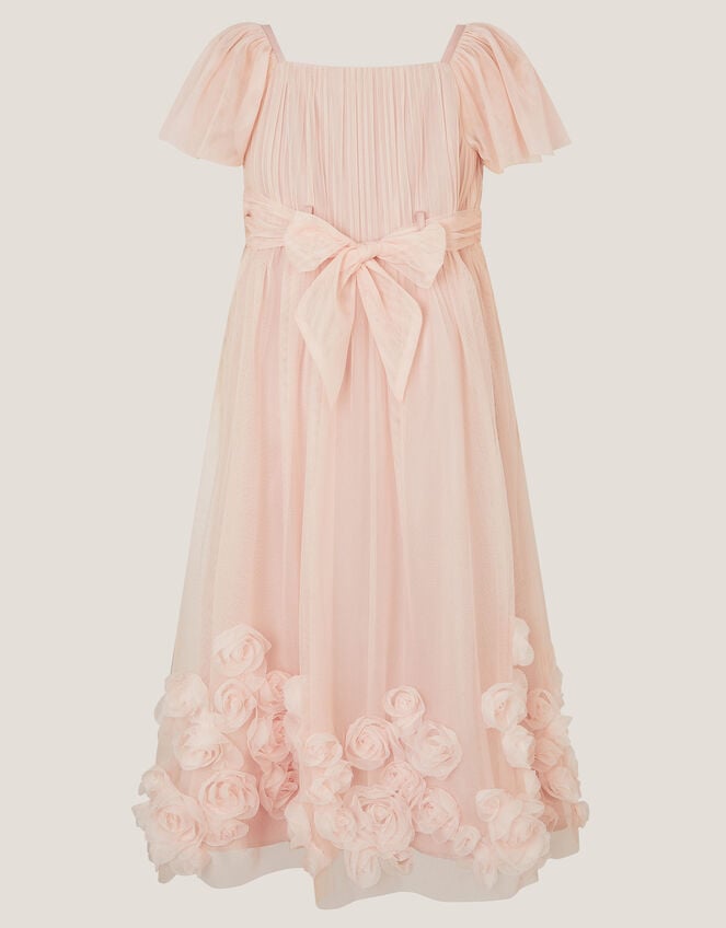 Evangaline Rose Appliqué Tulle Dress, Pink (PINK), large