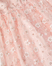 Latifa Floral Embellished Party Dress, Pink (PALE PINK), large