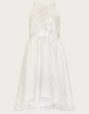 Sequin Truth Bridesmaid Dress, Ivory (IVORY), large