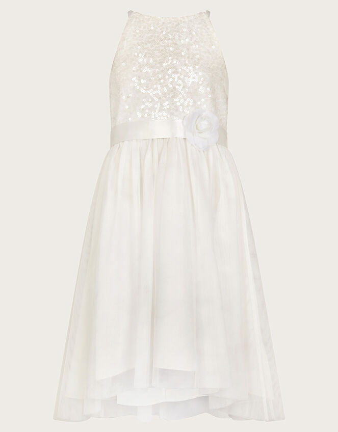 Sequin Truth Bridesmaid Dress, Ivory (IVORY), large