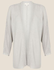 Sari Textured Cardigan, Silver (SILVER), large