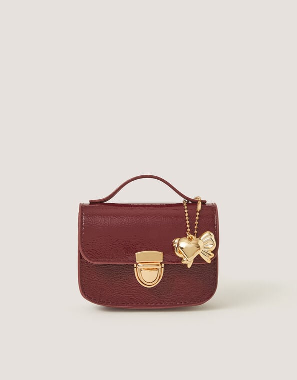 Mini Patent Satchel Bag, , large