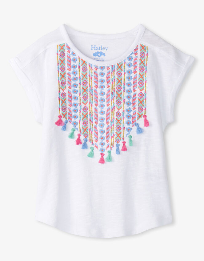 Hatley Bohemian Embroidered T-Shirt White